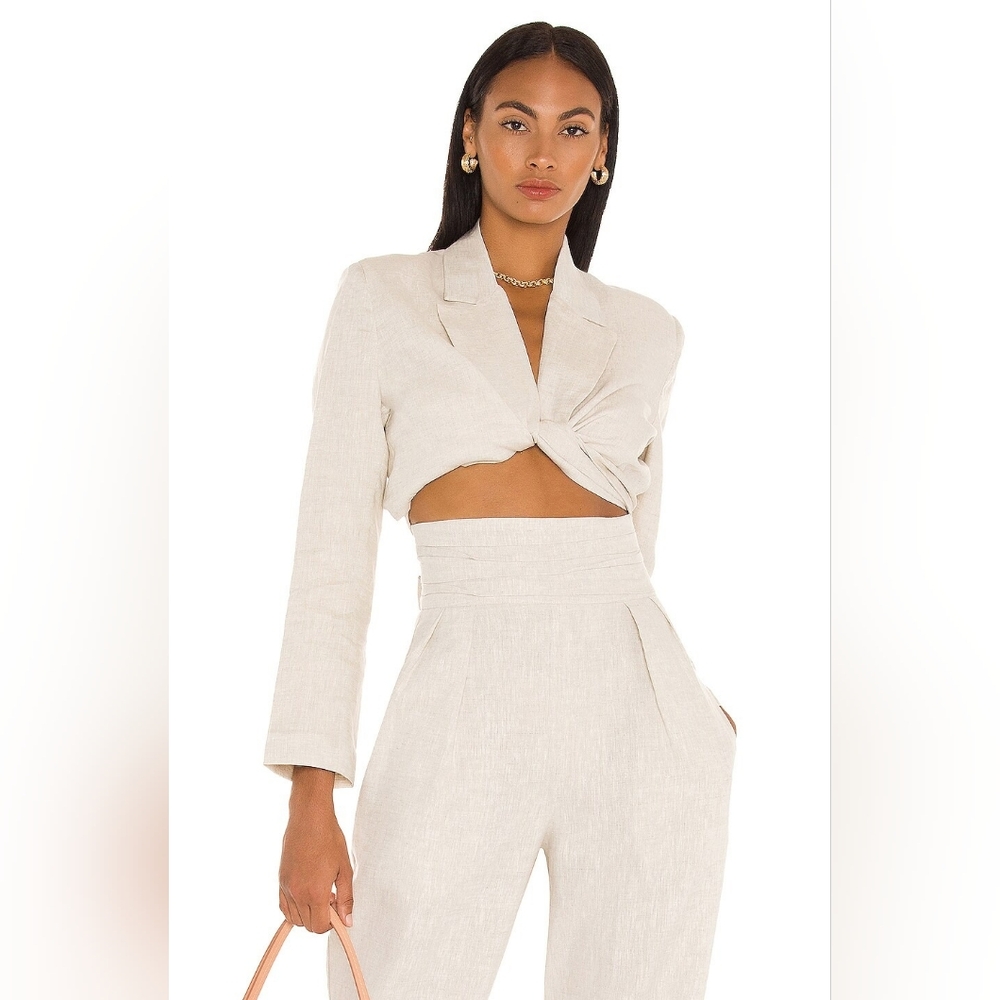 NWT NONchalant Cecilia Twist Crop Blazer Top